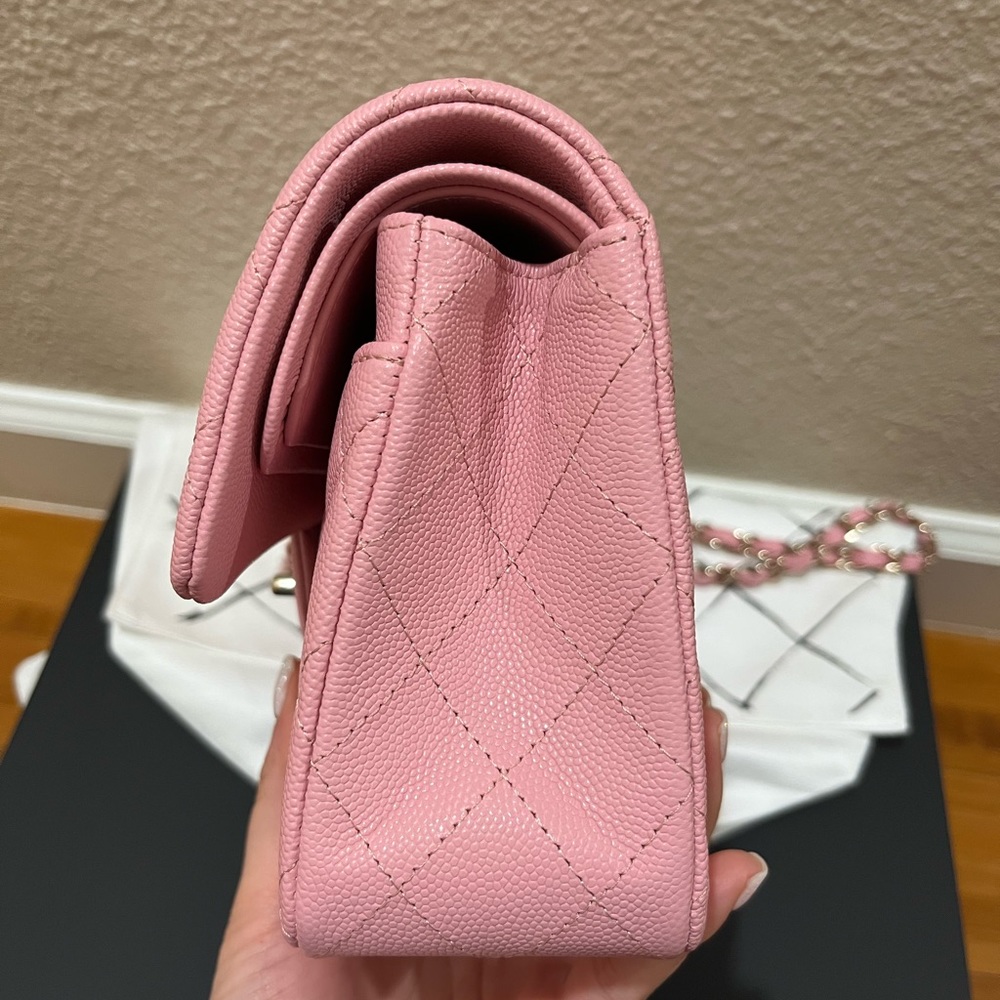 Chanel Small Classic Flap 22C pink caviar - Picture 3 of 11